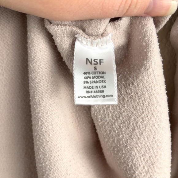 NSF blush long sleeve tee shirt blouse size small - Picture 9 of 12